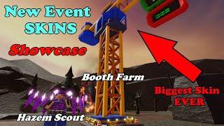 Hazem Scout Skin + BOOTH Farm Skin SHOWCASE! New Event SKINS || Tower Defense Simulator