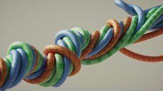 Dynamic Twisting Rope in C4D - Cinema 4D Tutorial (Free Project)