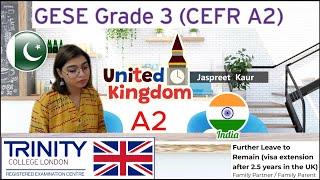 A2  English Test SELT Spoken Exam ||GESE Grade 3|| Visa Extension|| Life in the UK