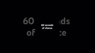 Please enjoy 60 Seconds of Silence #nothing