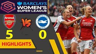 Arsenal vs Brighton Highlights & All Goals | English FA Women's Super League | 8.11.2024