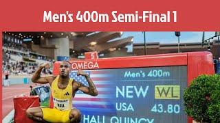 WATCH: Men's 400m semifinal 1 List & Stats - Paris 2024 Olympics