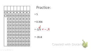 Griddables with a Floating Decimal (Test Prep)