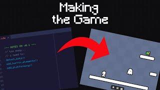 THIS GAME LETS YOU CODE AND PLAY YOUR OWN LEVEL | Making the Game