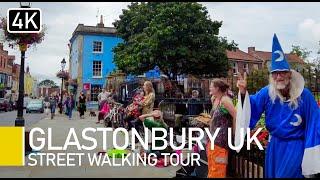 (cc) What's Glastonbury, England like? | Home of Glastonbury festival Walking Tour