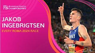 ANOTHER European double!  Jakob Ingebrigtsen  | Every Race in Roma 2024