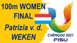 Patrizia van der Weken  2023 World University Games, Chengdu - 100m Women Final  11.22