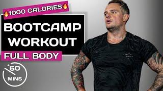 BURN 1000 Calories60 Min FULL BODY Boot Camp Workout