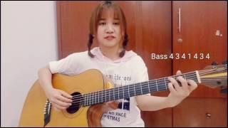 [Hướng dẫn Guitar] Chia sẻ một vài kiểu Rải và Quạt Ballad cho nhịp 4/4 | Phương Dung Socola
