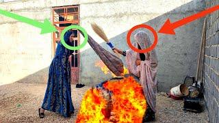 A fire in the heart of the mountain: a wedding that is burned by the ex-combatant Maryam**
