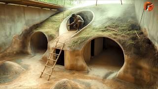 Man Builds Secret Underground Shelter | Start to Finish Build by@bushcraftua1
