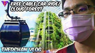 Singapore Free Cable Car Ride in Sentosa & Garden by the Bay: Cloud Forest Vlog 2022