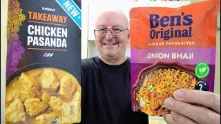 *NEW* Iceland Takeaway Chicken Pasanda And Ben's Onion Bhaji Rice ~ Food Review