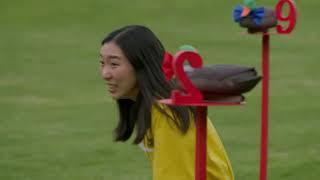 Jenny Tian's attempt at the Duck Duck Goose task (Ep 6 S2 of Taskmaster AU)