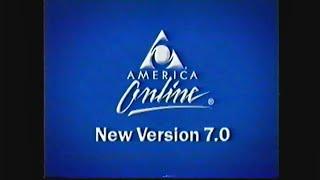 America Online AOL New Version 7.0 ad pair from 2002