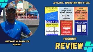 Puzzle Book Profit |Review & Demo + Bonuses| Steve Dibua