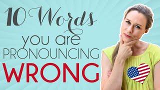 10 Frequently Mispronounced English Words  | English with Jackie