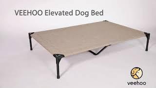 Veehoo elevated dog bed assembly video for XL size