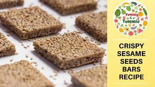 How To Make Crispy Sesame Bars | Sweet and Crunchy Sesame Seed Brittle