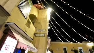 Piazza Umberto, Capri Island at night 