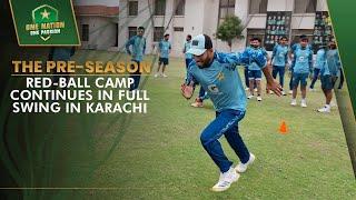 The pre-season red-ball camp continues in full swing in Karachi  | PCB | MA2A