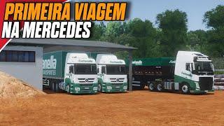 EP6 PRIMEIRA VIAGEM COM OS MERCEDES - BENZ CARREGAMENTO DE TIJOLOS - GLOBAL TRUCK ONLINE VIDA REAL
