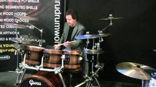 Kenny jones trying out Guru drums prototype kit