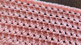 SUPER EASY Crochet Pattern for beginners! Crochet stitch for baby blanket & bag