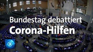 Corona-Hilfspaket: Bundestag debattiert Hilfsmaßnahmen