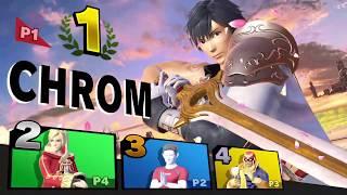 Smash Ultimate – Chrom 4 Player Match – Super Smash Bros. Ultimate