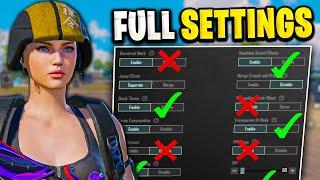 New Update 3.4 Best Settings & Sensitivity to Improve Headshots and Hip-Fire  | PUBG MOBILE / BGMI