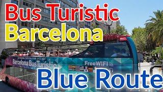 Barcelona Hop on Hop Off Bus Turistic - Ride from Sagrada Familia to Casa Batlló on the Blue Line