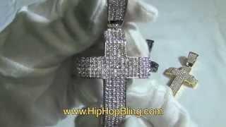 BLING BLING Small CZ Micro Pave Cross Pendant