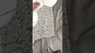 Jahit dress yang lagi musim untuk pesta #jahit #vermak #tiktok #shortvideo #brokat #dresspesta