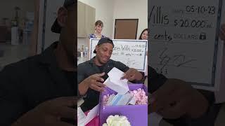 Janitor recieves a life changing  gift from the school!