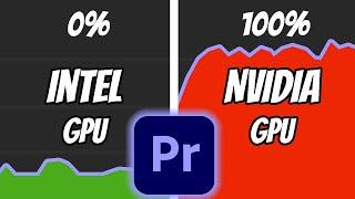 Premiere Pro Not Using Dedicated Graphics Card FIX  | Premiere Pro Not Using Graphics Card 