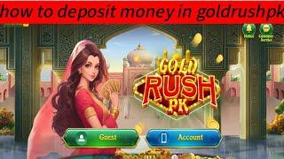 GOLD RUSH PKnew earning game how to deposit money and how to play game