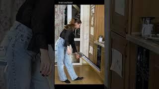 Wedgie in the kitchen! Shock!