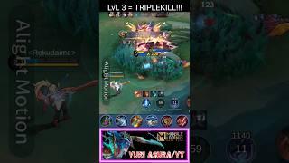 ROGER lvl 3 triplekill in 1:16 seconds. Top 1 build #mlbb #globaltop1 #martis #roger