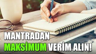 MANTRADAN MAKSİMUM VERİM ALMANIN PÜF NOKTALARI! - KİŞİSEL GELİŞİM VİDEOLARI