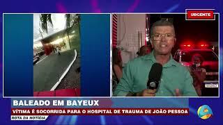 Rota da Notícia - Homem baleado em Bayeux é socorrido para o Hospital de Trauma em João Pessoa