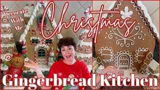 CHRISTMAS GINGERBREAD KITCHEN DECORATE WITH ME | GINGERBREAD KITCHEN CHRISTMAS DECOR