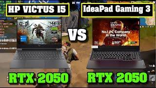 HP VICTUS 15 RTX 2050 VS Lenovo IdeaPad Gaming 3 RTX 2050 LAPTOPS GAMING CALIDAD PRECIO 2024