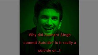 Who is behind the suicide of Actor Sushant Singh Rajput? #MissYouSushant #NepotismInBollywood