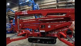 Wellbuilt Equipment- CMC 75L 75ft Compact Tracked Spider Lift Walkthrough