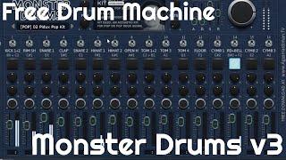 Free Drum Machine - Monster Drums v3 by Agus Hardiman (No Talking)