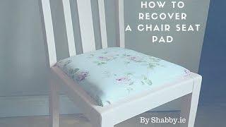 How to recover a chair seat pad