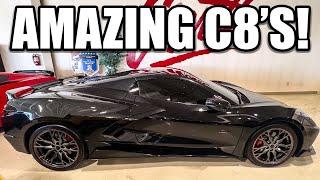 I saw my 1st 2023 Super Awesome 70th Anniversary C8 Corvette at Corvette World!