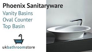 Phoenix Sanitaryware - Vanity Basins Oval Counter Top Basin - VB030