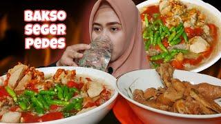 GAGAL DIET‼️ BAKSO FULL URAT CEKER + RAWIT||asmr mukbang indonesia||#eating #mukbang #asmr